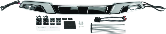 The Tracer Windshield Trim Lights feature a fully diffused LED lighting system. Significantly enhance your bike with style and visibility
<ul>
  <li>Includes (1) Chrome Left trim clutch side, (1) Chrome Right trim (brake side), (1) Center trim, (2...