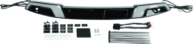 Kuryakyn Tracer Windshield Trim 14-Up FLH Models Black - Fully Diffused LED Lighting System