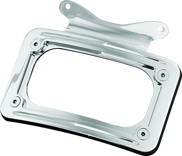 Kuryakyn Curved License Plate Mount for Harley-Davidson Street Glide and Road Glide (Chrome) - Part 3157