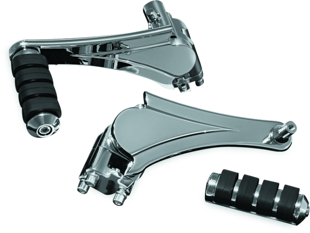 Kuryakyn Adjustable Passenger Pegs with ISO Small Pegs for Chrome Finish – Part 4353