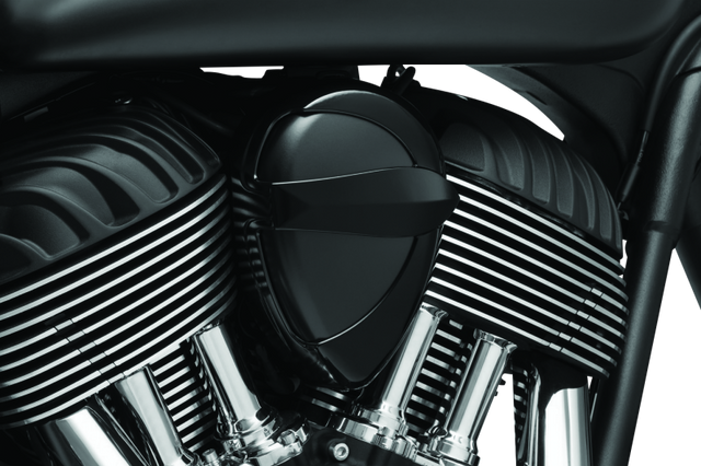 Kuryakyn Horn Cover John Shope Series for Indian Motorcycles - Black
