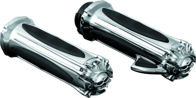 Kuryakyn Zombie Grips with Throttle Boss for Dual Cable Applications