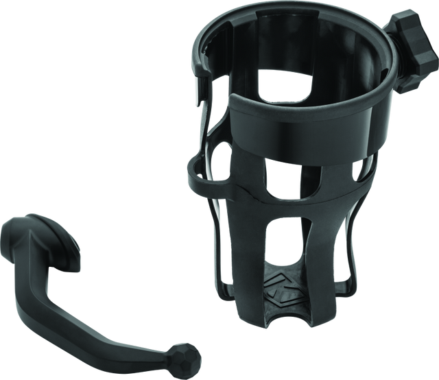 Kuryakyn Reflex Drink Holder for Honda Goldwing DCT Handlebar - Left Side Mount, Black