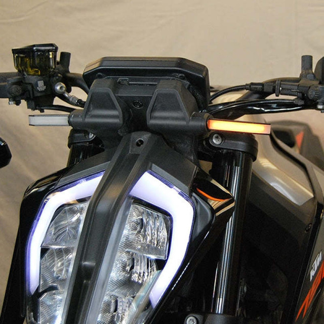 New Rage Cycles KTM 790 Duke Front Turn Signals (Part #790-FB) – Bright LED Turn Indicators with Professional Finish