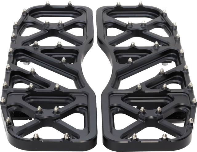 FLO MOTORSPORTS V5 Floorboards for Indian Motorcycles - Black, Part Number FPEG-800V5-2BLK