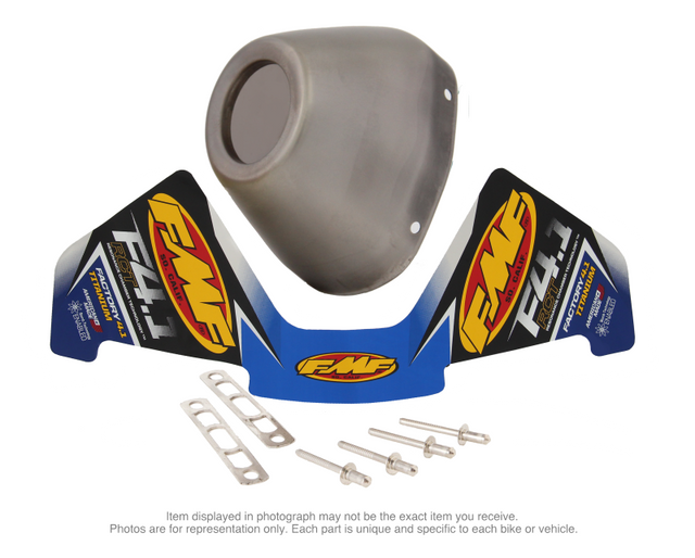 FMF Racing RCT Titanium Replacement End Cap Kit for Powersports Exhaust Systems