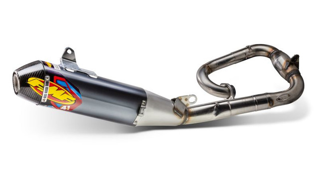 FMF Racing 4.1 Complete System with Carbon Cap Megabomb Header for Yamaha YFZ450R (Part #044438)