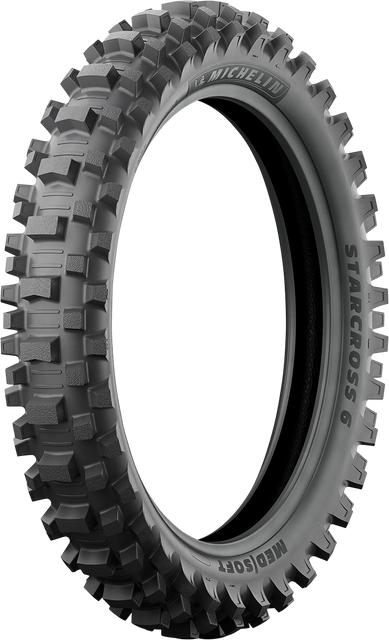 MICHELIN StarCross 6 Medium Soft Rear Tire - 120/80-19 - 63M | Durable Off-Road Performance
