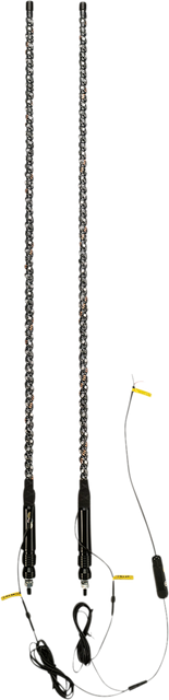 MOOSE OFFROAD PU-4-104-2 LED Light Rod Pair – 4 ft Wireless Remote Control with 300 Colors and 200 Patterns