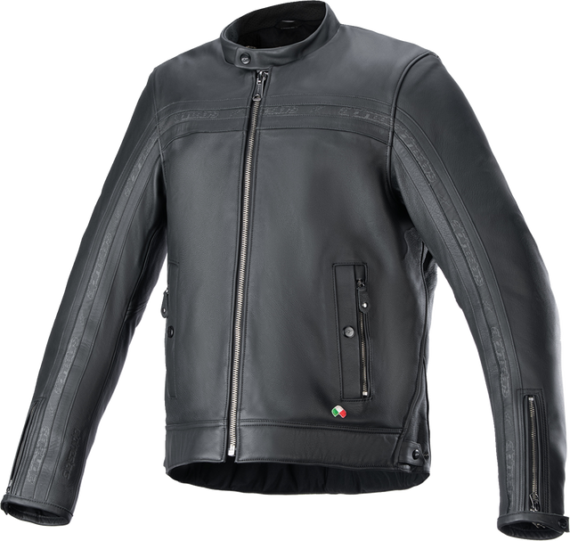 Alpinestars Dyno Leather Jacket - Black/Black - XL (Part Number: 3103924-1100-XL)