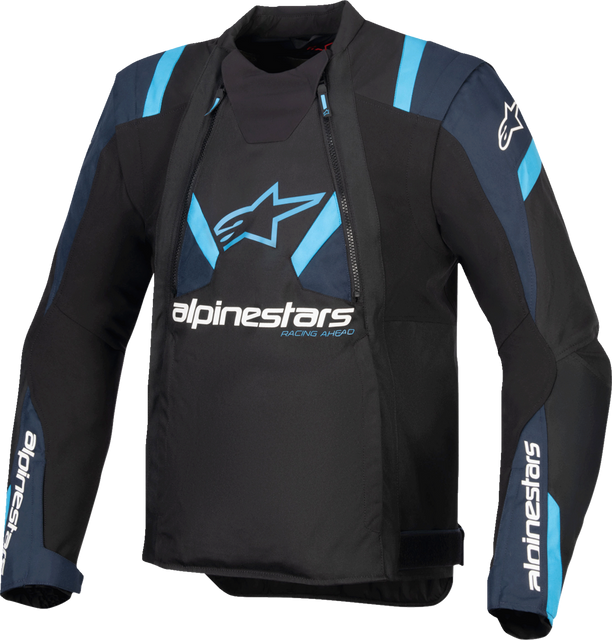 Alpinestars T-Stunt Air Jacket Black/Dark Blue/Blithe Blue XL (Part No. 3301825-1386-XL)