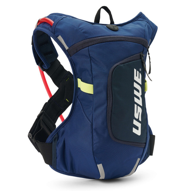 USWE Moto Hydro Hydration Pack 4L – Factory Blue for Enduro and Offroad Racing