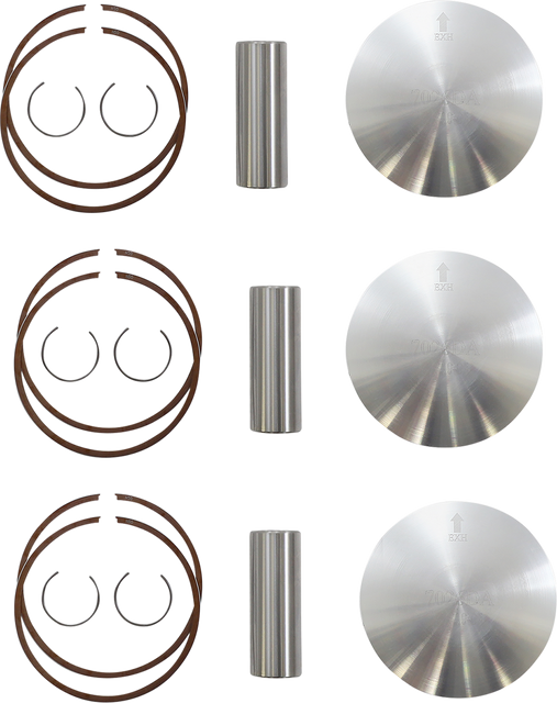 WOSSNER Piston Kit for Yamaha K7026DA-3, 70.38 mm