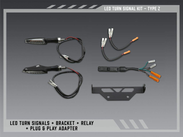 Yoshimura Part 12551-TSB V2 Fender Eliminator Kit for OEM Turn Signal Bracket