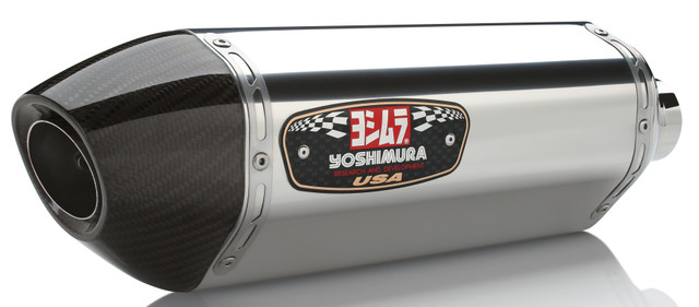Yoshimura Exhaust Street R 77 Slip-On SS SS CF Dual - Part Number 1121205