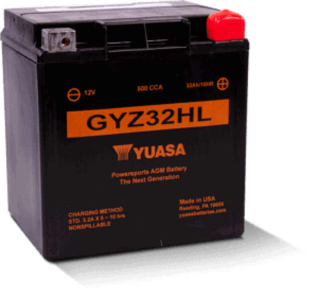 Yuasa GYZ32HL High Performance Maintenance-Free AGM Powersports Battery