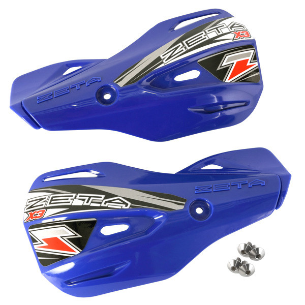 ZETA X3 Handguard Shield Blue with Adjustable Master Cylinder Guard – Model ZE72-0404