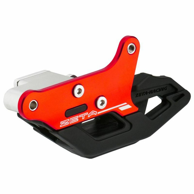 ZETA ZE82-1412 3D Chain Guide Red Gas for Motorcycles