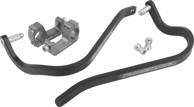 ZETA Armor Hand Guard with U Clamp for 1 1/8 inch Handlebars - Black