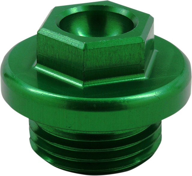 WORKS CONNECTION Oil Fill Plug - Green - Kawasaki/Suzuki 24-198