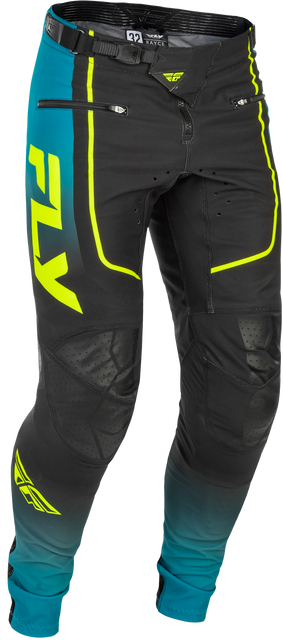 Rayce Bicycle Pants Teal/Black/Lime Sz 30