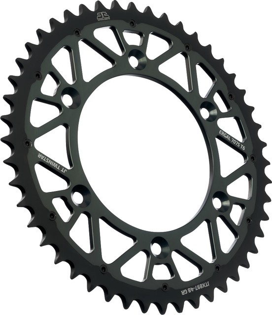 JT SPROCKETS Rear Sprocket - Twinstar - 48 Tooth - Graphite - Gas Gas/Husqvarna/Husaberg/KTM JTX897.48GR
