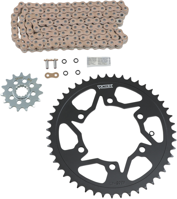 VORTEX Chain and Sprocket Kit - HFRS - Gold - Yamaha YZF-R6 CKG6316