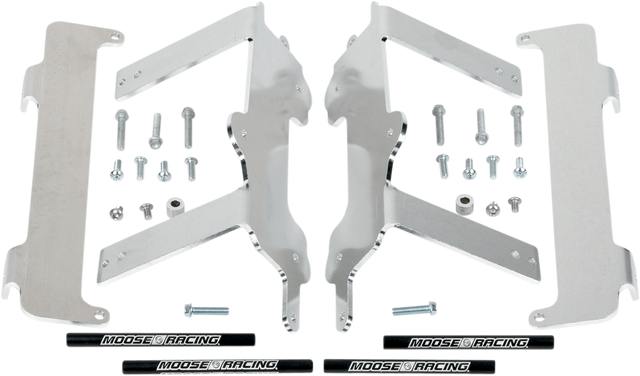 MOOSE OFFROAD Radiator Braces - Silver - Yamaha 11-150
