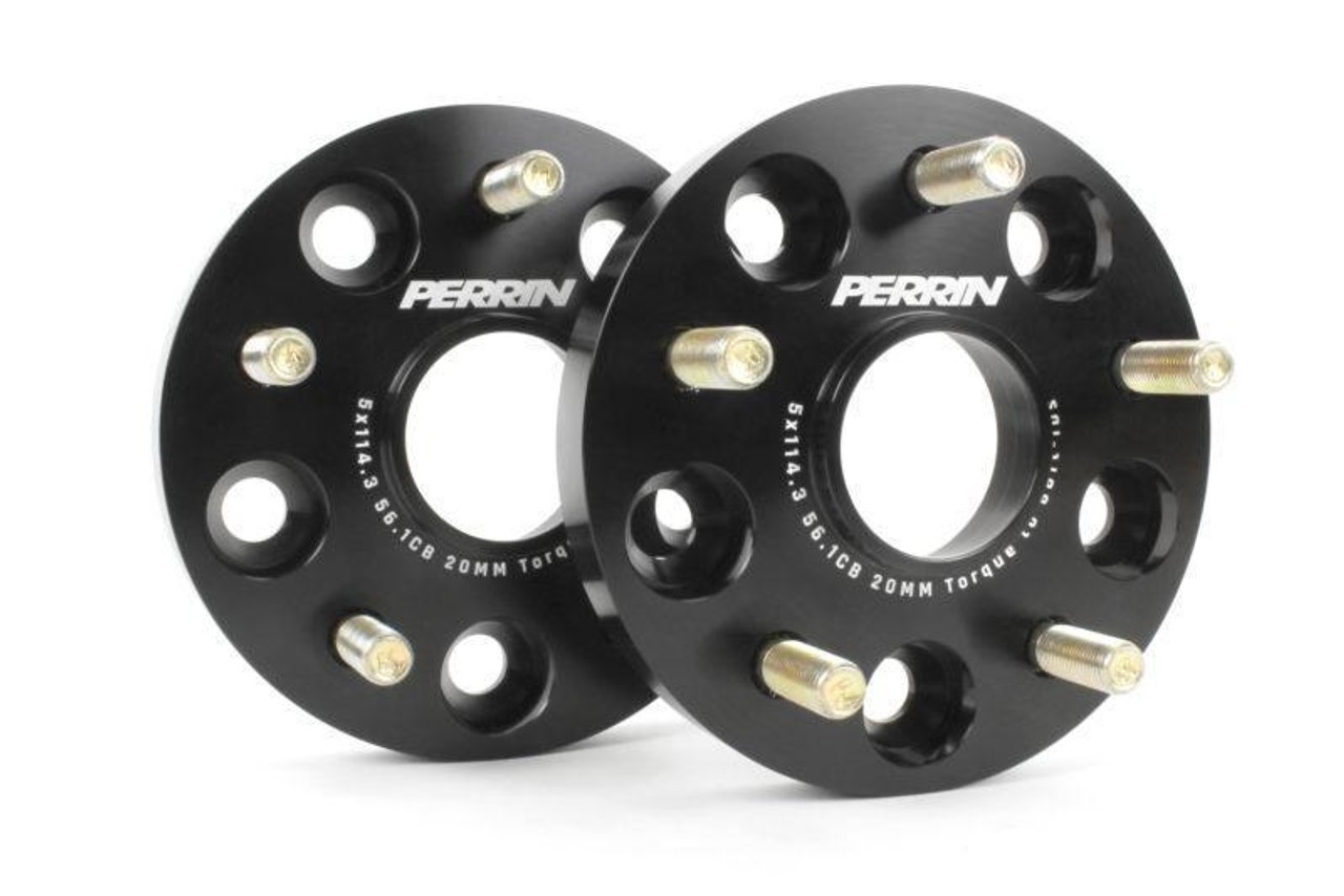 Perrin 20mm Wheel 5x114.3 Black Pair - SUBIE BROS