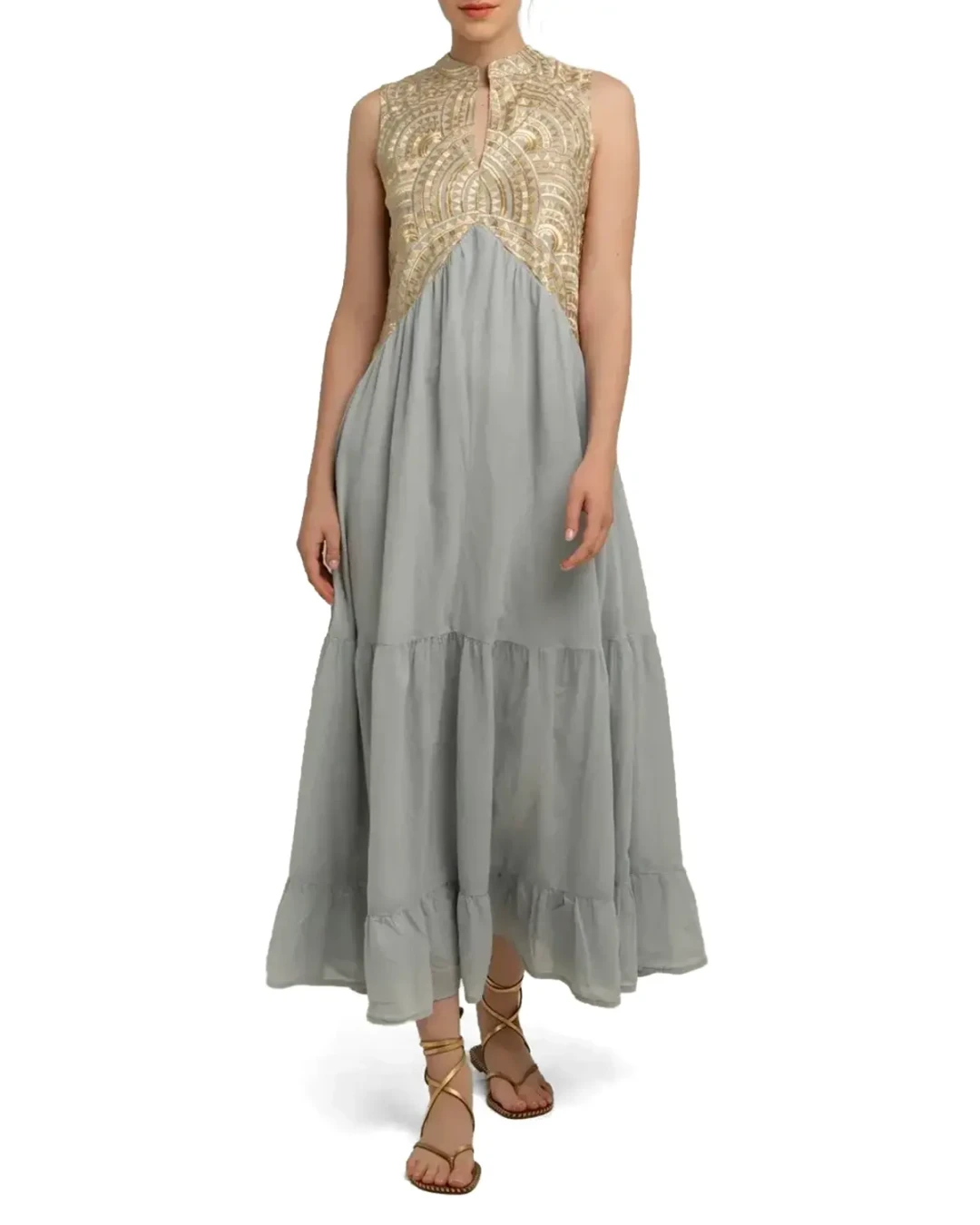 cream superbloom tapestry maxi dress Cream Superbloom Tapestry Maxi Dress Farm Rio