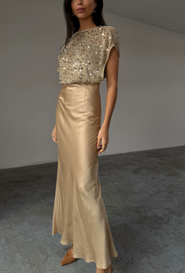 gold sequin elodie dress Elodie Dress