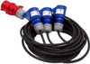 Spider-Fly 32 Amp 3-phase Plug to 16 Amp Sockets 3-way Splitter