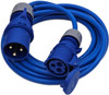32A Plug to 16A Blue CEE Coupler Cable 230 Volts 32A Plug to 16A Blue CEE Coupler Cable 230 Volts