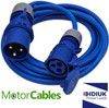 32A Plug to 16A Blue CEE Coupler Cable