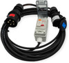 230 Volt 32A to 16A Cable, In-line RCBO RCD MCB Protection