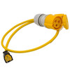 110volt USA NEMA 5-15 Plug to CEE 16A Yellow Connector 110volt USA NEMA 5-15 Plug to CEE 16A Yellow Connector