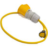 110volt USA NEMA 5-15 Plug to CEE 16A Yellow Connector 110volt USA NEMA 5-15 Plug to CEE 16A Yellow Connector