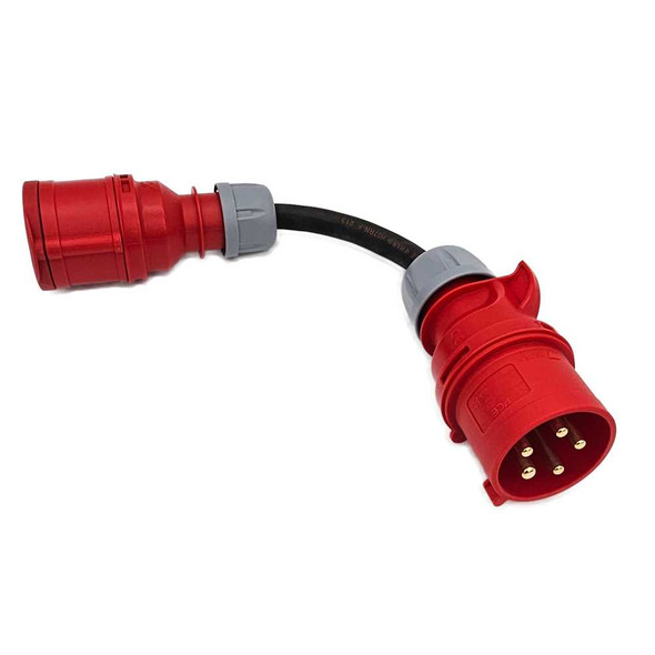 Three-Phase 5-Pin CEE 32 Amp Plug to 16 Amp Socket 4mm2 Titanex