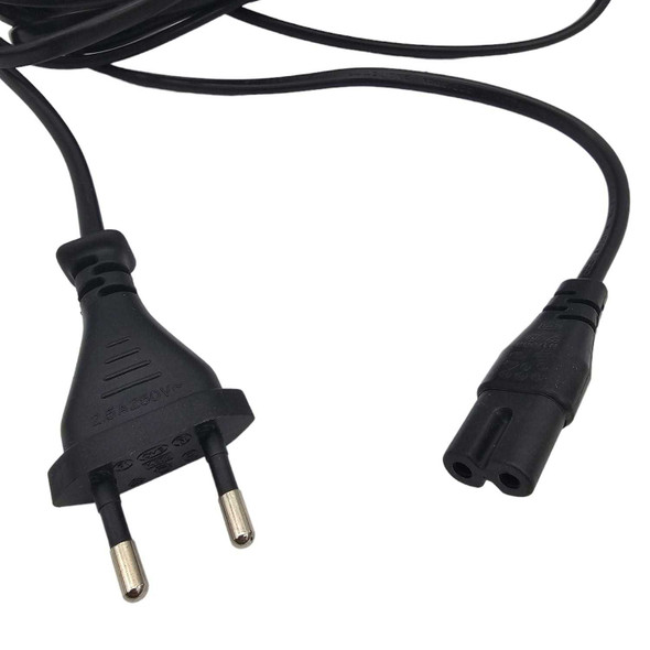 Europlug (2 Pin) Power cord to C7 Connector Appliance 5 Metres