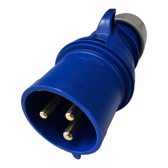 CEE IP44 230 Volt 32 Amp Plug Blue