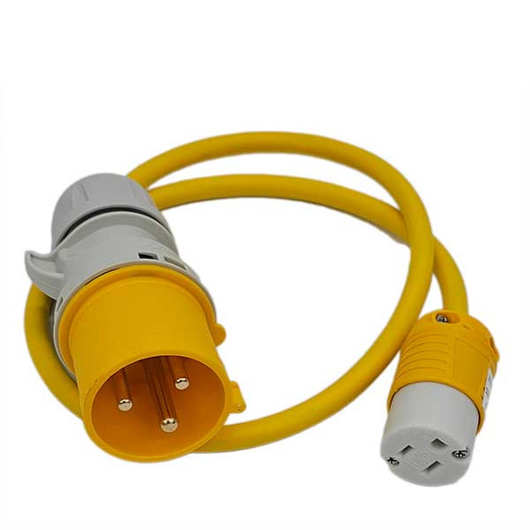 32 Amp CEE 110v Plug to Nema 5-15 US Socket Converter 32 Amp CEE 110v Plug to Nema 5-15 US Socket Converter