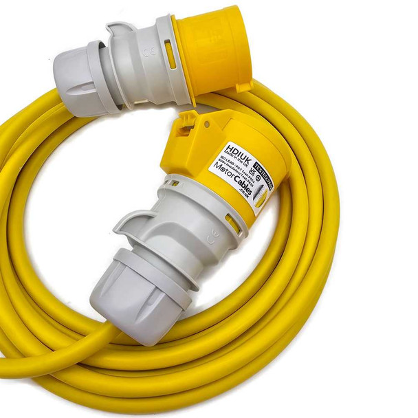 110 volt 32 amp Yellow 4mm2 Site Extension Lead 110 volt 32 amp Yellow 4mm2 Site Extension Lead