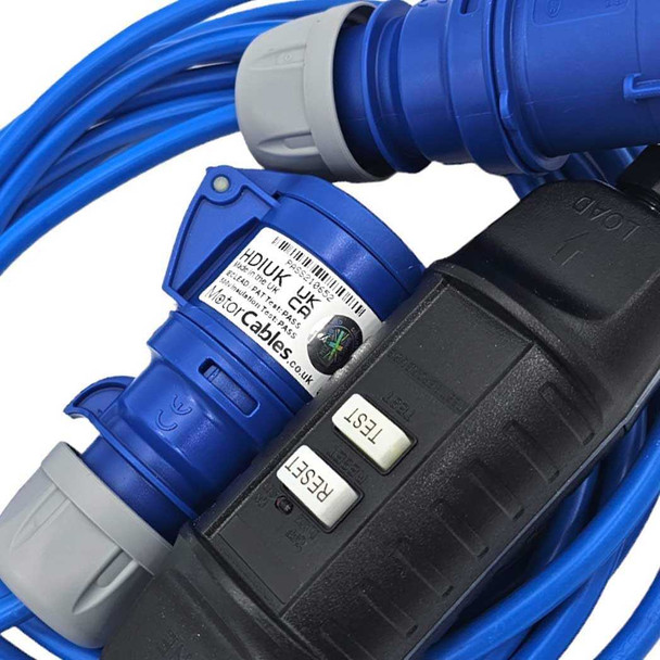 16 Amp 230 Volt CEE RCD Protected Extension Lead