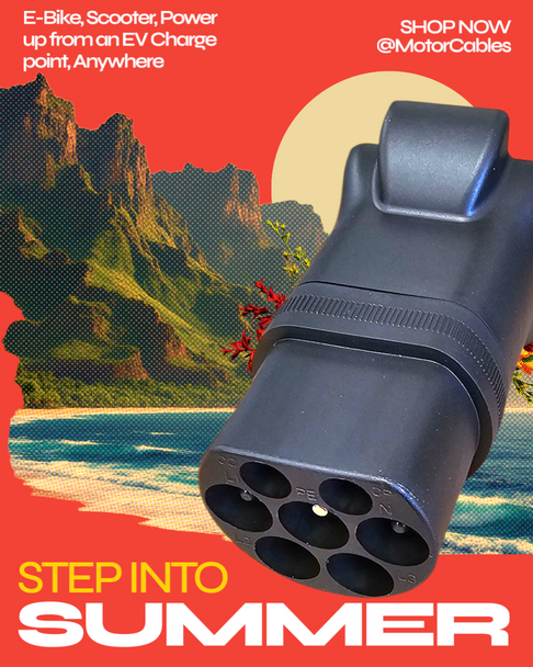 Type-2 Power Outlet Converter UK Plug Version