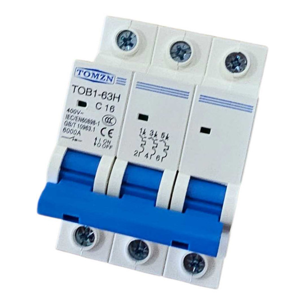 Three-Phase 3-Way Switch C16 16 Amp MCB Breaker
