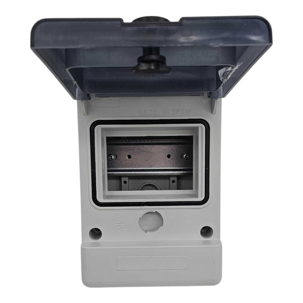 WISKA 1304 R/W IP65 4-Module DIN Rail Breaker Box / Weatherproof Consumer Unit