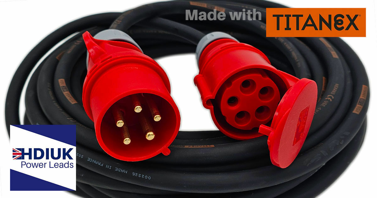 Power Hookup Cables made using TitanEx Cable