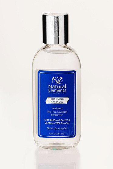 Purifying Hand Gel kills 99.9% of bacteria  75ml