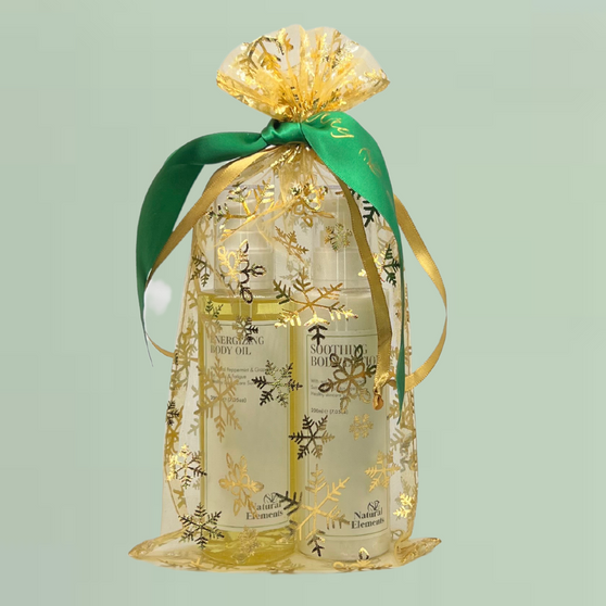 Energising Body Oil and Soothing Body Lotion Gift Bag