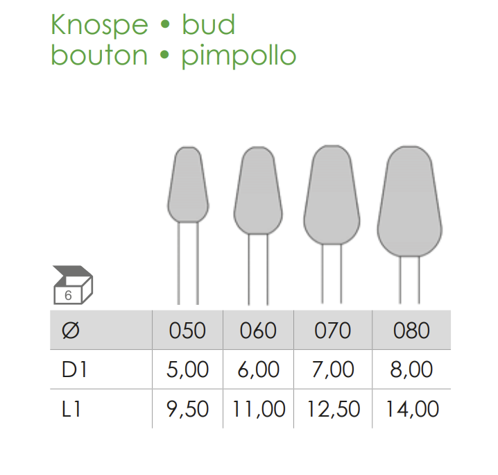Busch Fig.75 STEEL 6Pieces